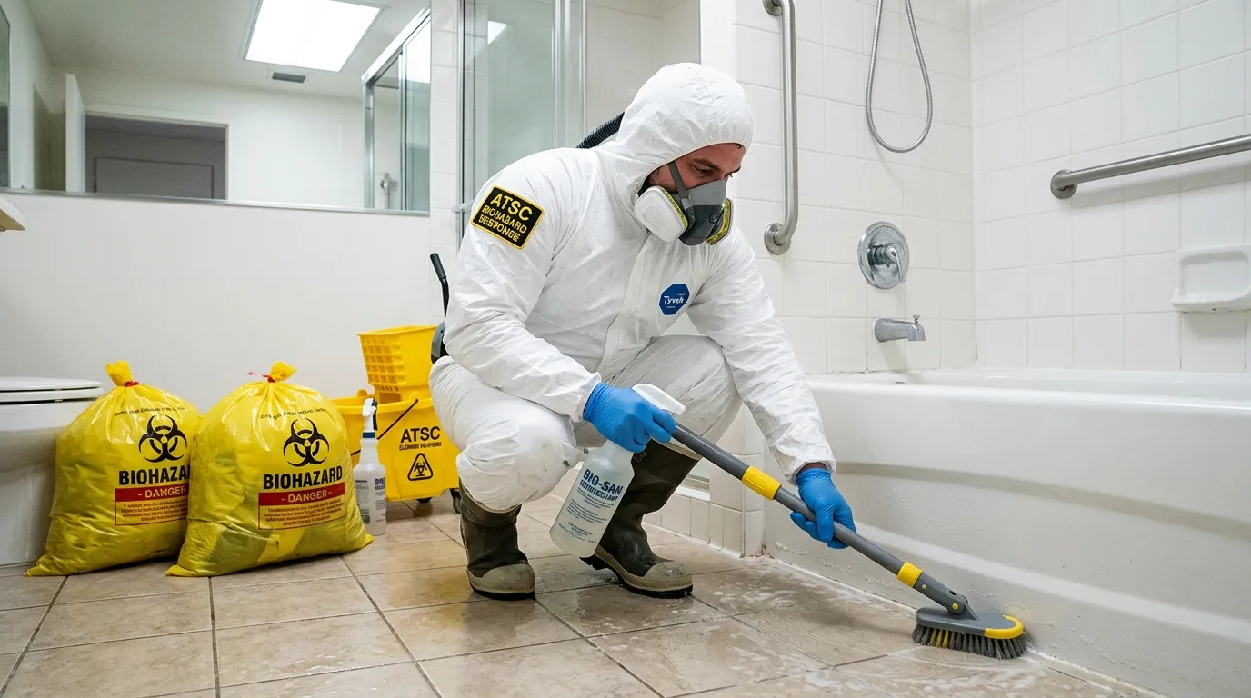 Decontamination equipment deployed for Blood Cleanup in Pleasanton